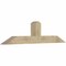 Ekena Millwork Portland Rough Sawn Timber Gable Bracket, Douglas Fir, 72"W x 18"H x 6"D x 6"F, 6/12 Pitch GBW072X18X0606POR00RDF - alternate 3